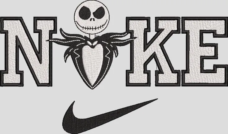 Alternative view of  Jack Skellington in Nike Logo Parody 