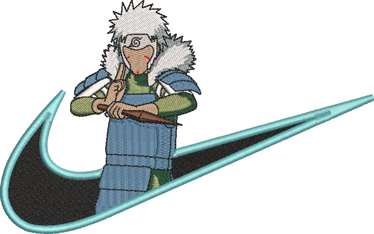 Alternative view of  Jiraiya with Nike Logo 