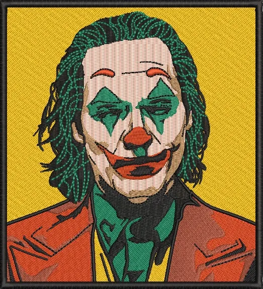 Alternative view of  Joker Clown Portrait Embroidery Style 
