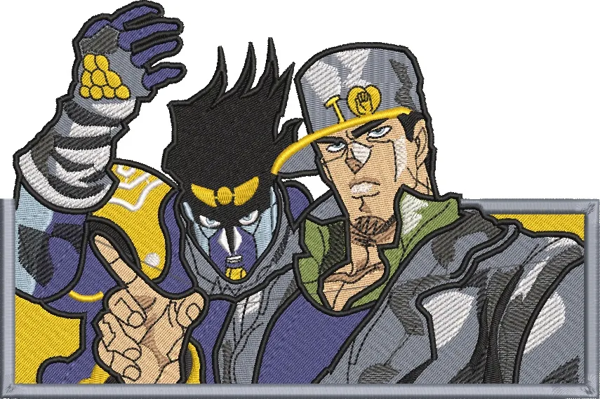 Alternative view of  Jotaro Kujo and Star Platinum Patch 