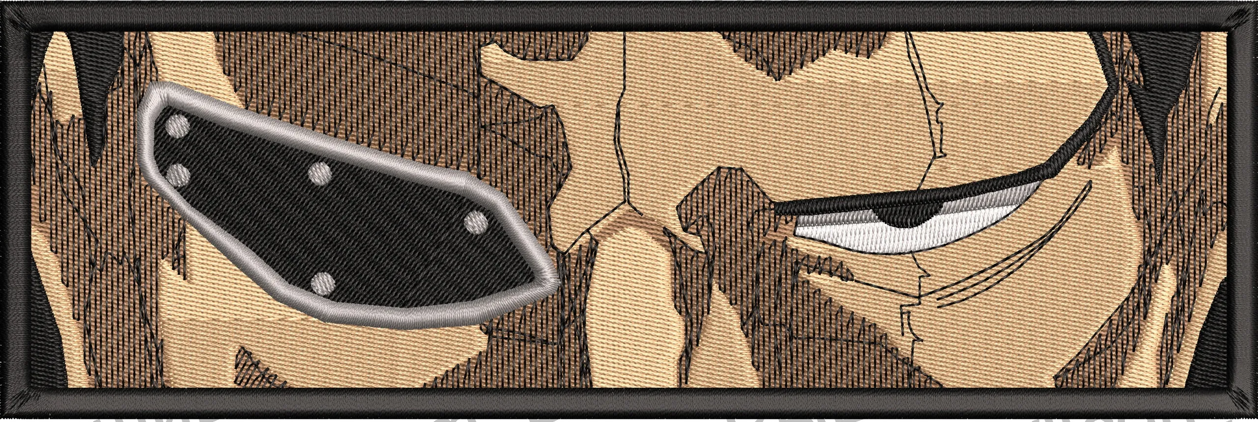 Alternative view of  Kakashi Face Closeup Embroidered Patch 