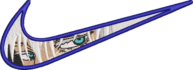 Alternative view of  Kakashi Face in Blue Nike Swoosh 