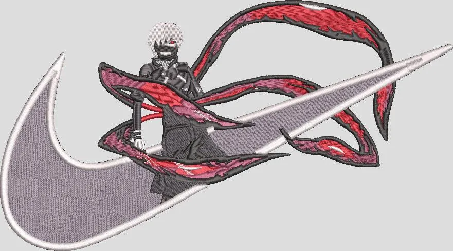 Alternative view of  Kaneki Ken with Nike Swoosh 