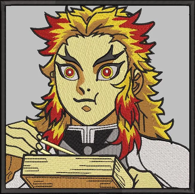 Alternative view of  Kyojuro Rengoku Eating Bento Box 