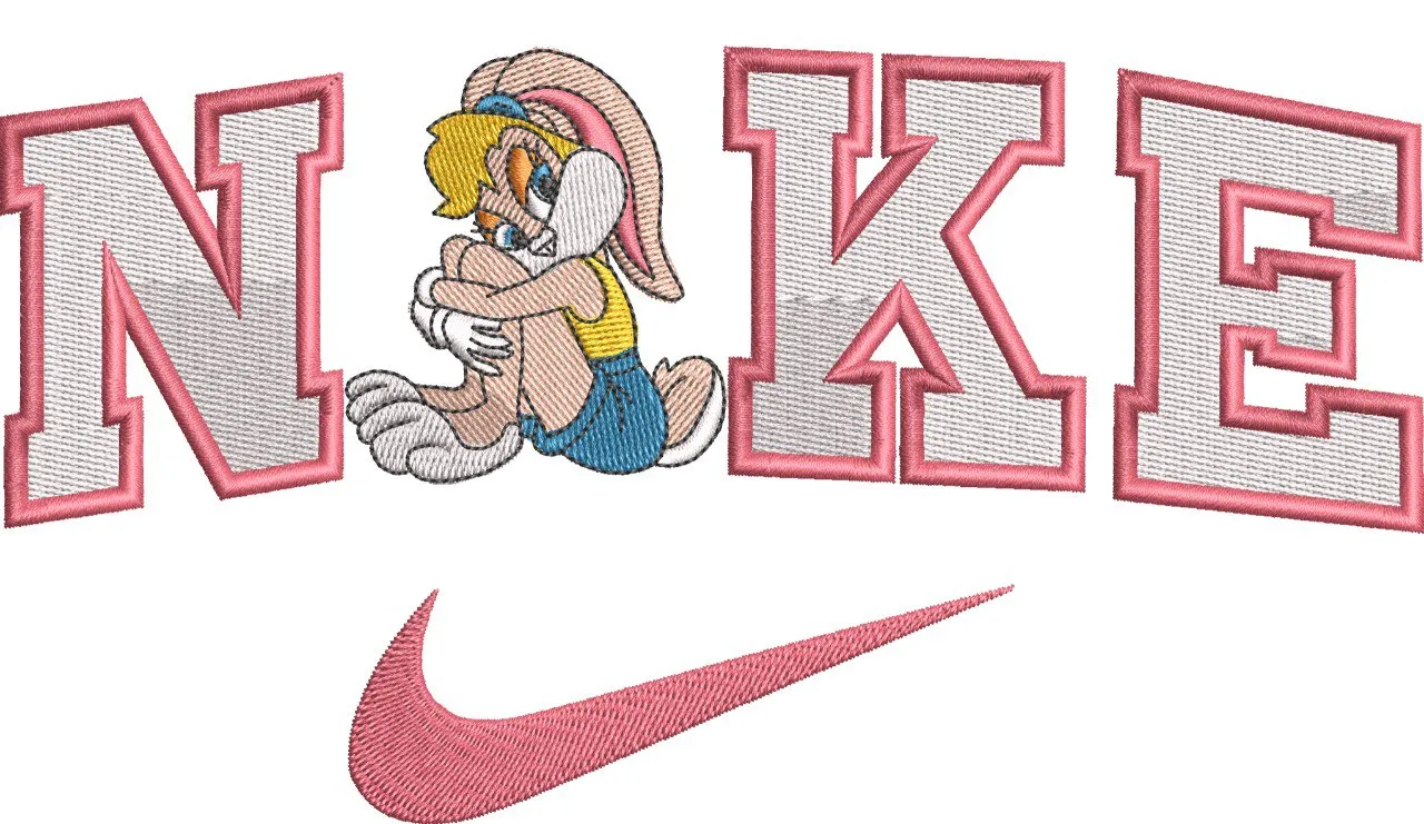 Alternative view of  Lola Bunny Sitting in Nike Logo Style 