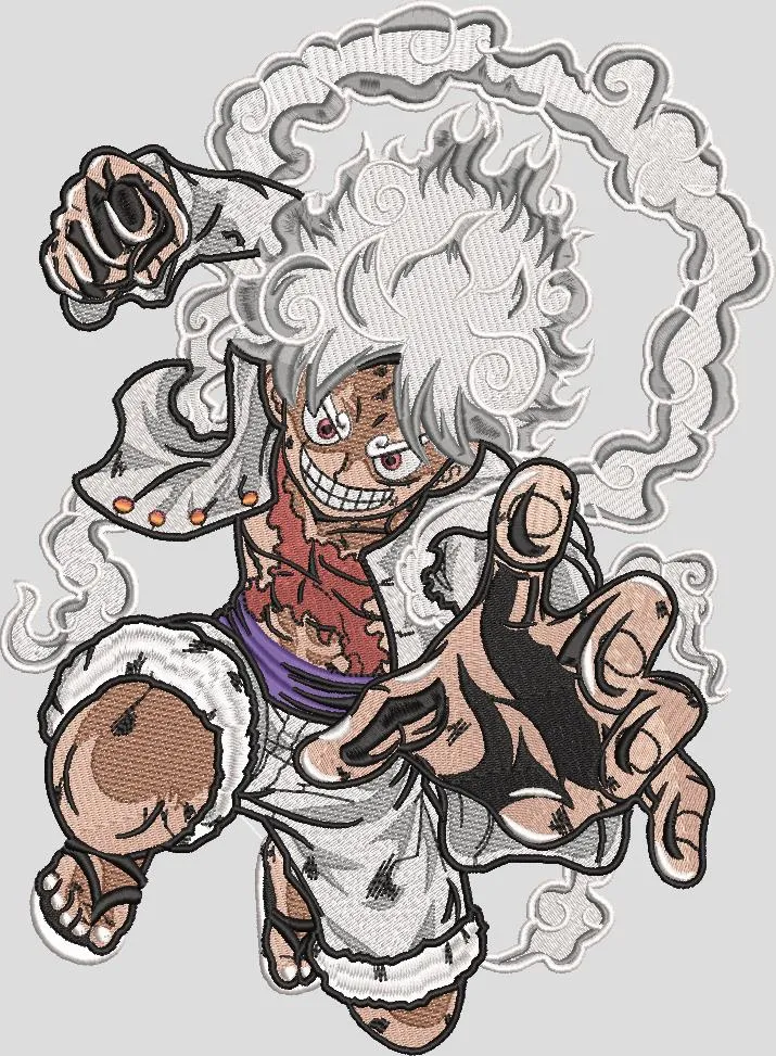 Alternative view of  Luffy Gear Fifth Jump Embroidery Style 