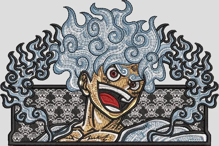 Alternative view of  Luffy Gear Five Embroidered Patch 