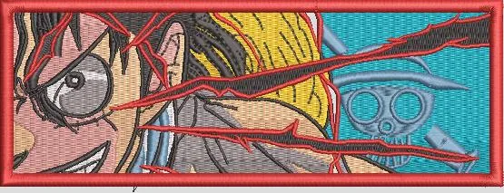 Alternative view of  Luffy Gear Second with Straw Hat Pirates Logo 