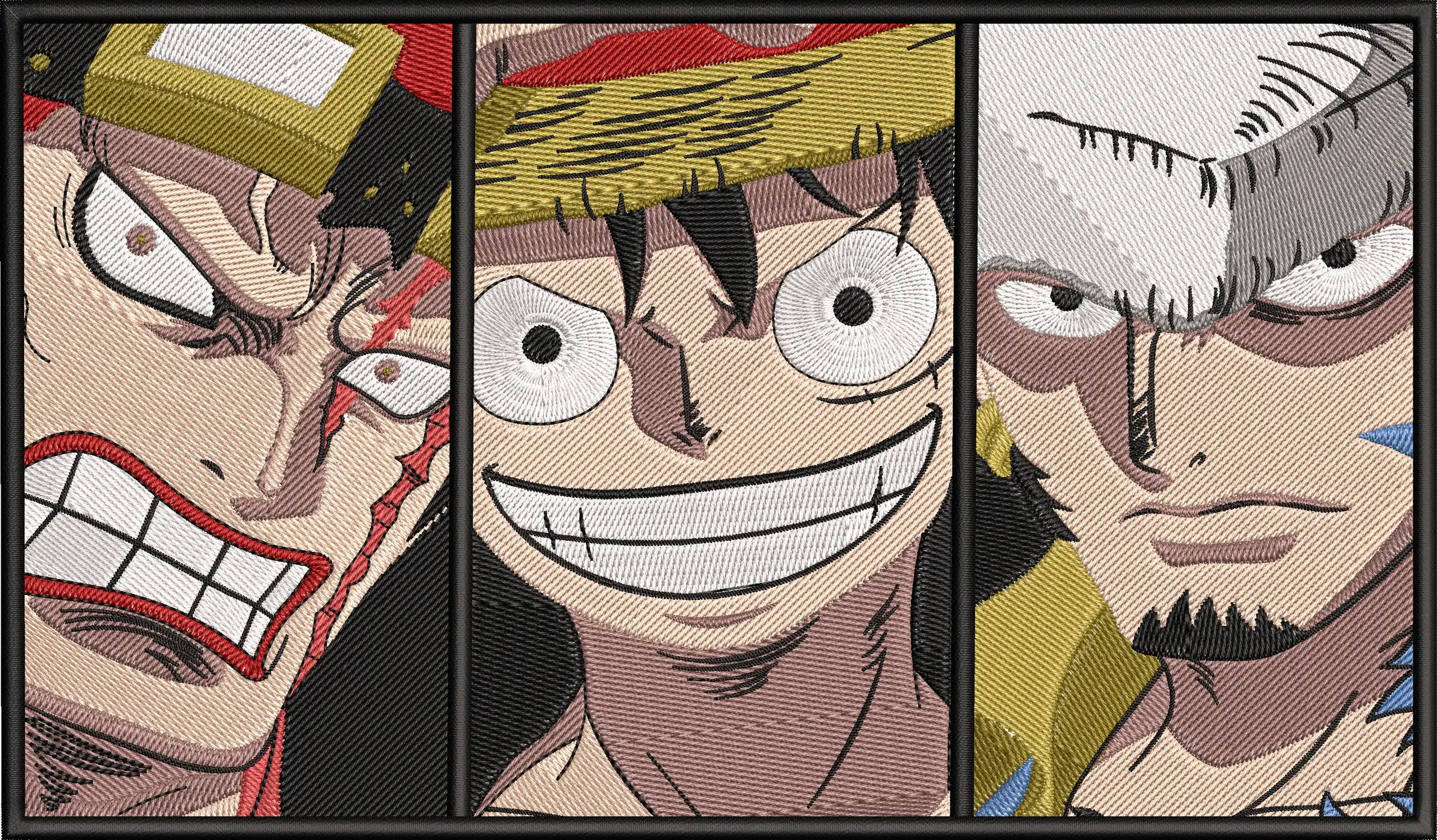 Alternative view of  Luffy Kid Law Embroidered Trio 
