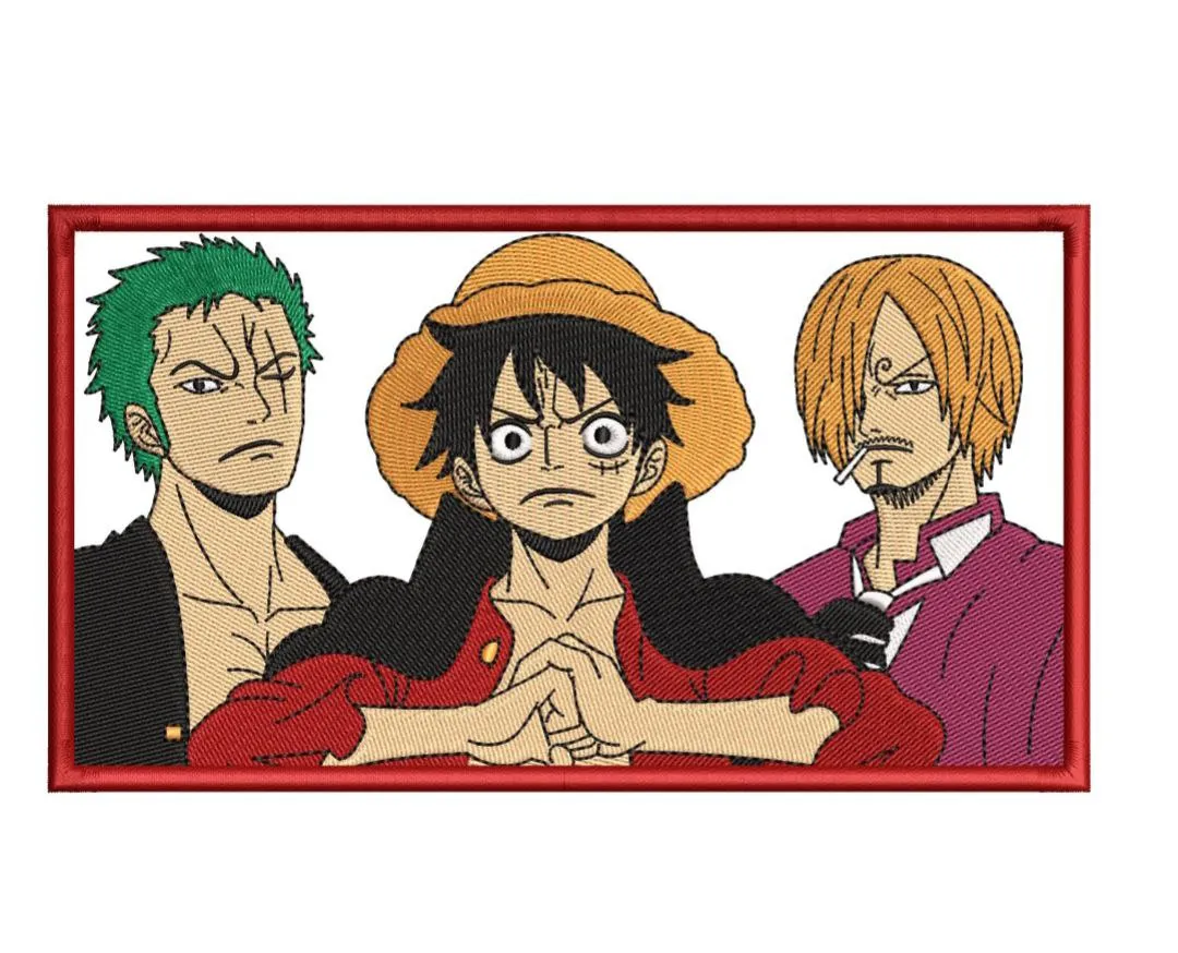 Alternative view of  Luffy Zoro Sanji One Piece Rectangular Patch 