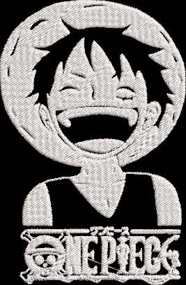Alternative view of  Luffy with One Piece Logo Embroidery 