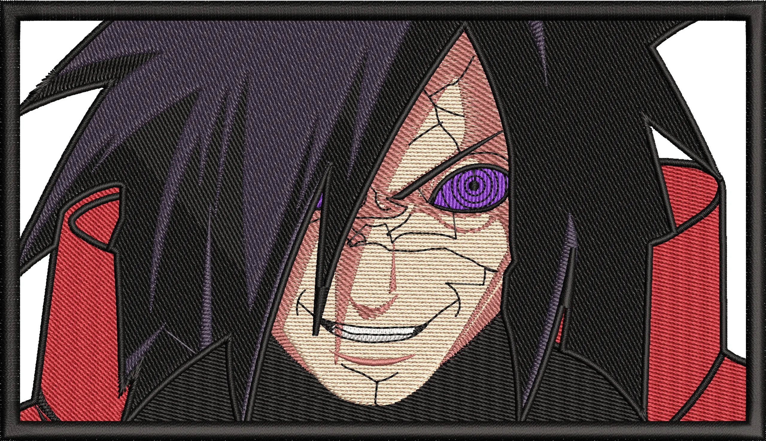 Alternative view of  Madara Uchiha Smirking with Rinnegan Eyes 
