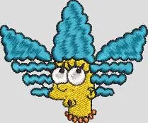 Alternative view of  Marge Simpson Cannabis Leaf Mashup 