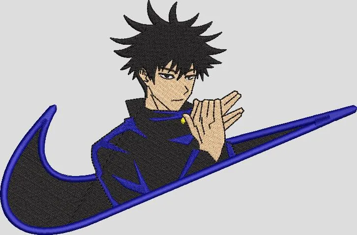 Alternative view of  Megumi Fushiguro with Nike Swoosh 