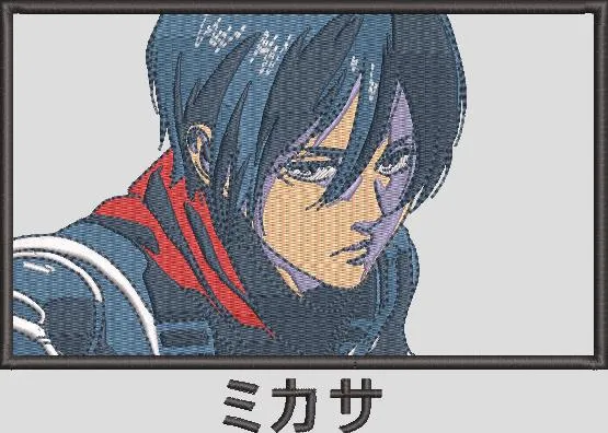 Alternative view of  Mikasa Ackerman Embroidered Portrait Patch 