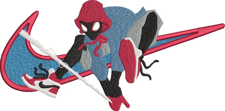 Alternative view of  Miles Morales with Nike Swoosh Jump 