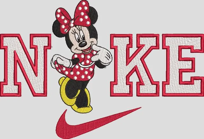 Alternative view of  Minnie Mouse in Nike Logo Embroidery 