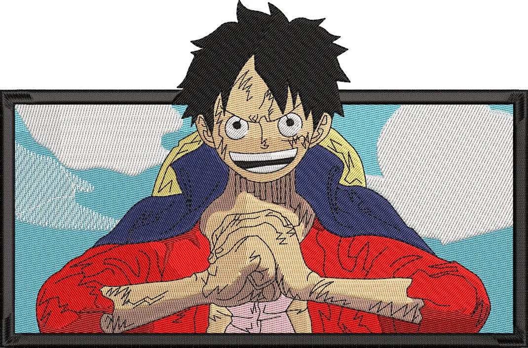 Alternative view of  Monkey D Luffy Confident Pose Embroidered Patch 