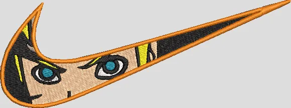 Alternative view of  Naruto Eyes in Nike Swoosh 
