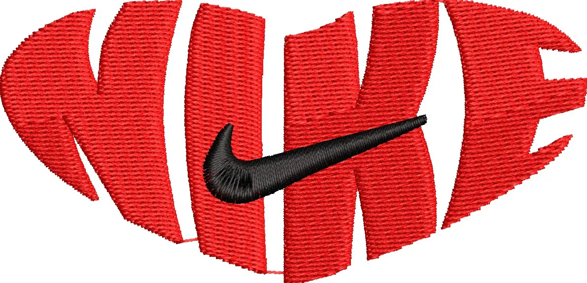 Alternative view of  Nike Logo Red Letters Heart Shape 