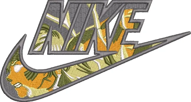 Alternative view of  Nike Logo with Floral Embroidery 