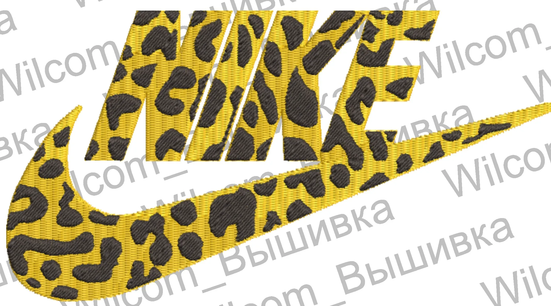 Alternative view of  Nike Logo with Leopard Print Pattern 
