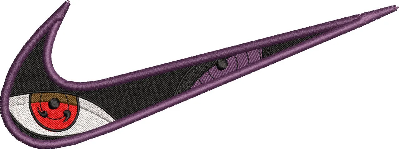 Alternative view of  Nike Logo with Sasuke Mangekyou Sharingan Eye 