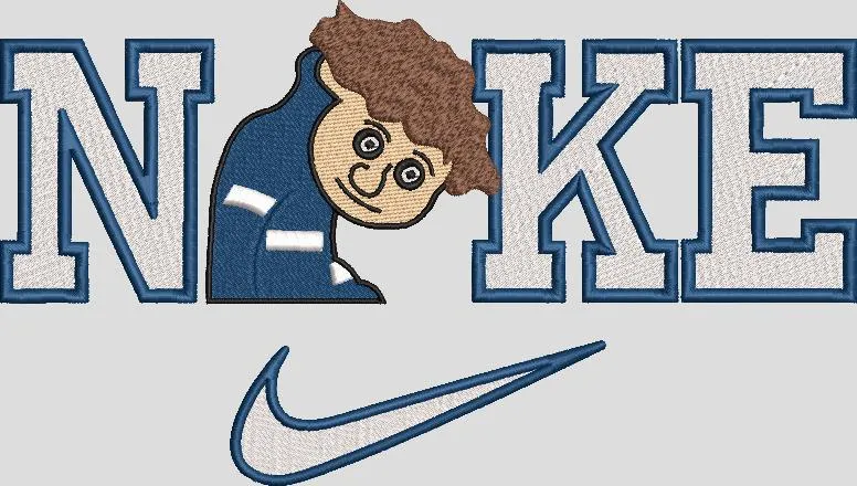 Alternative view of  Nike Parody with Cartoon Character 