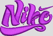 Alternative view of  Nike Purple Script Logo 