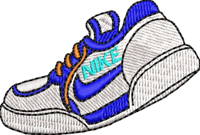 Alternative view of  Nike Sneaker Embroidery Design 