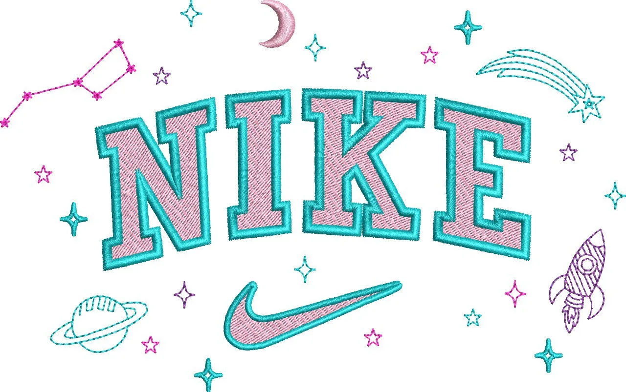 Alternative view of  Nike Space Theme Embroidery 