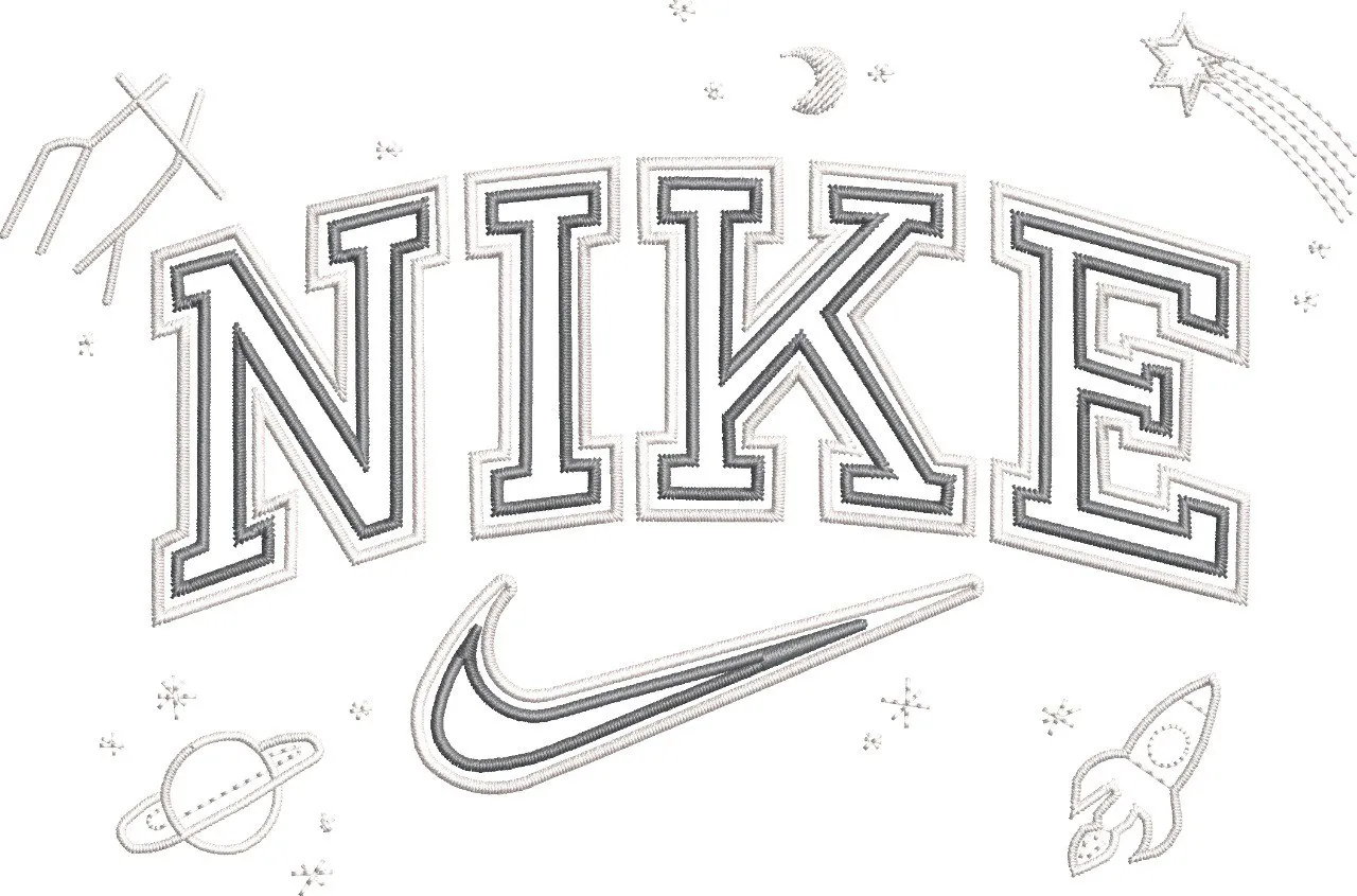 Alternative view of  Nike Space Theme Outline Embroidery 