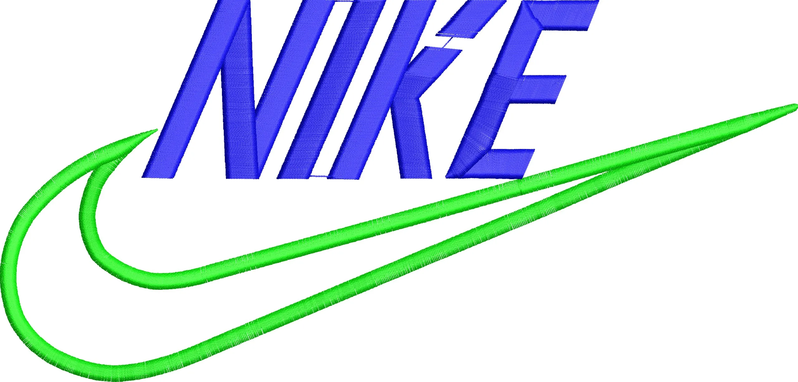 Alternative view of  Nike Text with Green Swoosh 
