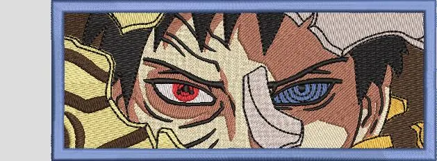 Alternative view of  Obito Uchiha Masked Sharingan and Rinnegan Eyes 