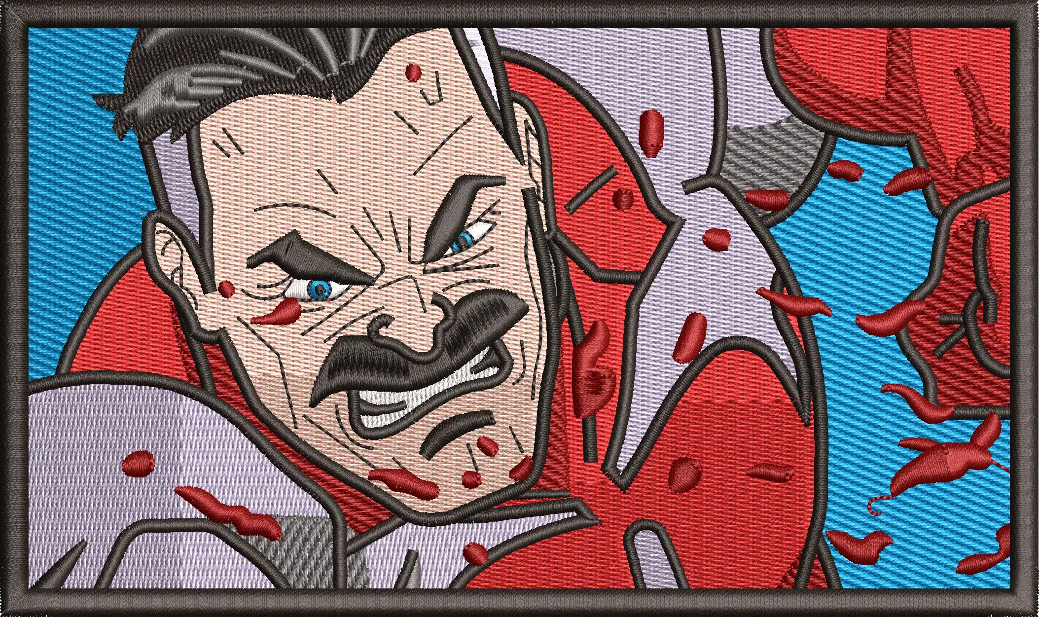 Alternative view of  Omni Man Intense Closeup Embroidered Patch 