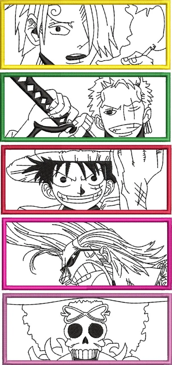 Alternative view of  One Piece Straw Hat Pirates Character Panels 