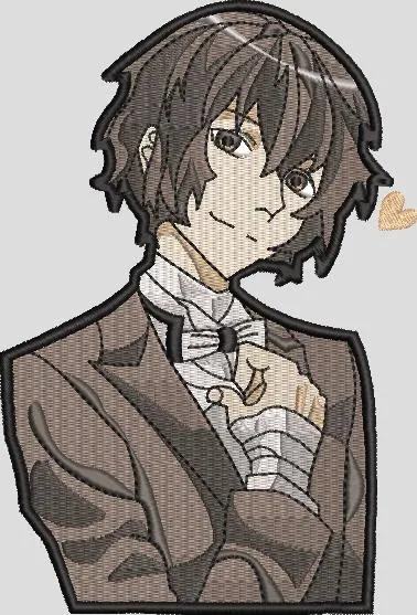 Alternative view of  Osamu Dazai Embroidered Style from Bungou Stray Dogs 