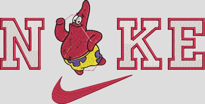 Alternative view of  Patrick Star in Nike Logo Parody 