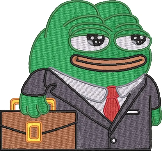 Alternative view of  Pepe the Frog Business Suit 