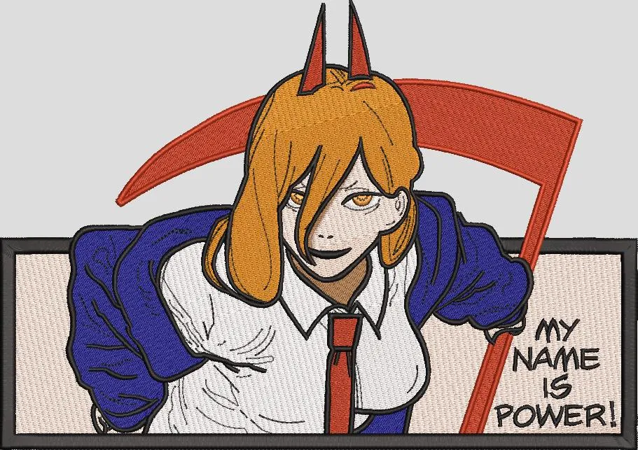 Alternative view of  Power Chainsaw Man Embroidered Patch 