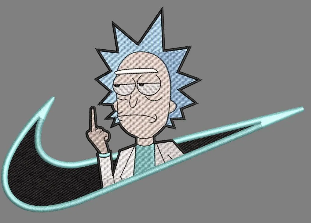 Alternative view of  Rick Sanchez in Nike Swoosh with Gesture 