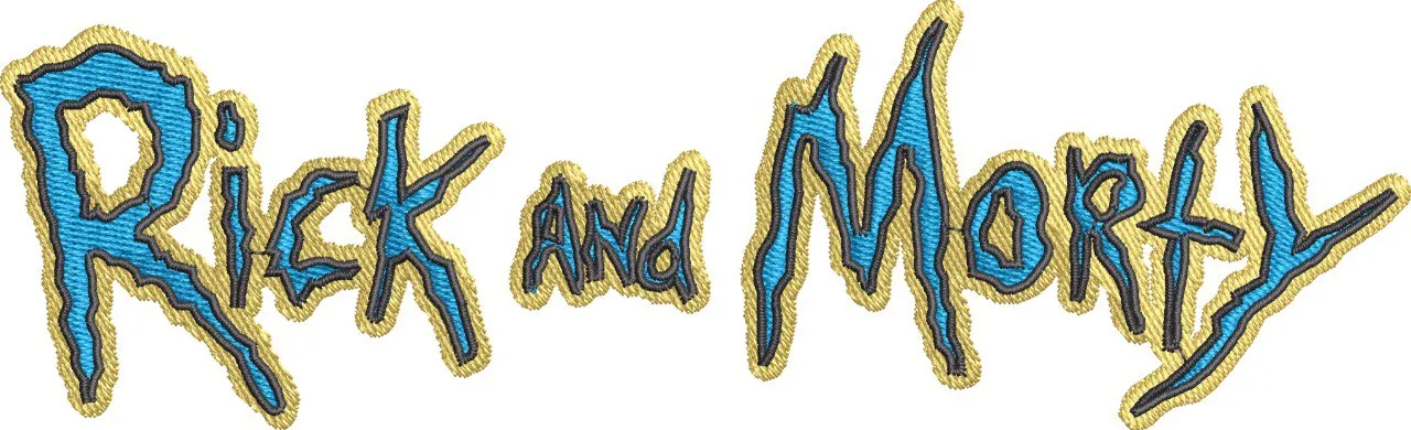 Alternative view of  Rick and Morty Logo Embroidery 
