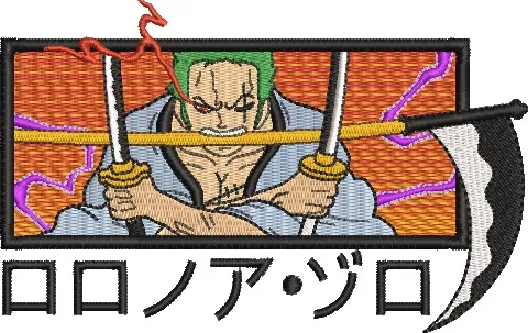Alternative view of  Roronoa Zoro Three Sword Stance with Scythe 