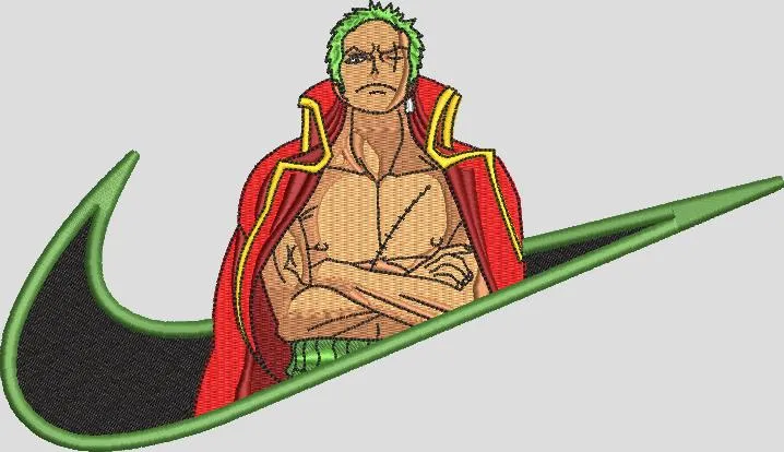 Alternative view of  Roronoa Zoro with Nike Logo 