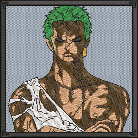 Alternative view of  Roronoa Zoro with Torn Shirt Embroidery 