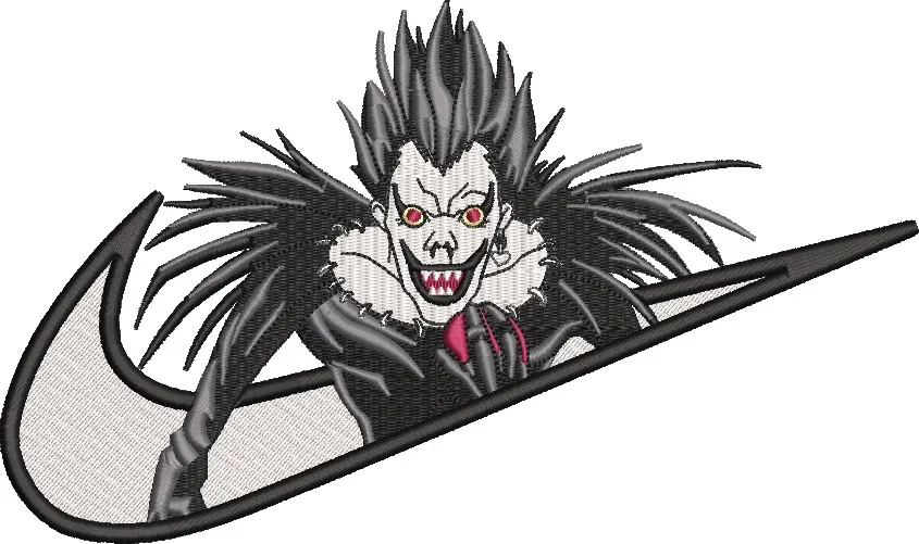 Alternative view of  Ryuk from Death Note in Nike Logo 