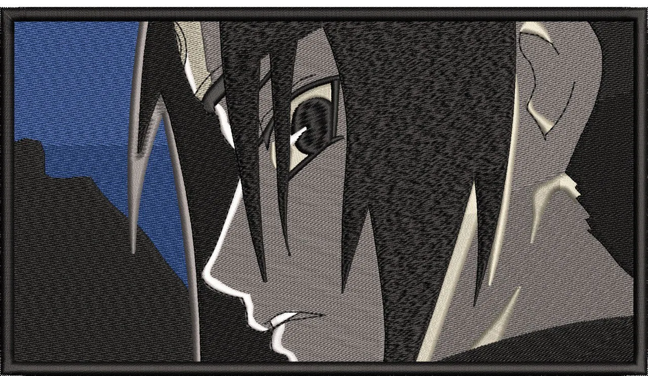 Alternative view of  Sasuke Uchiha Side Profile Embroidery 