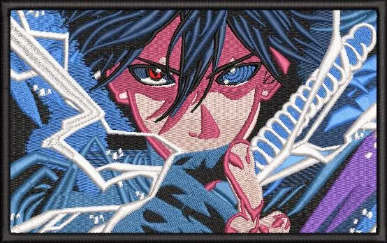 Alternative view of  Sasuke with Chidori Embroidery Patch 