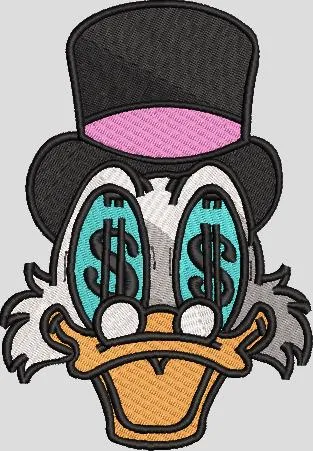 Alternative view of  Scrooge McDuck Money Eyes Embroidery 