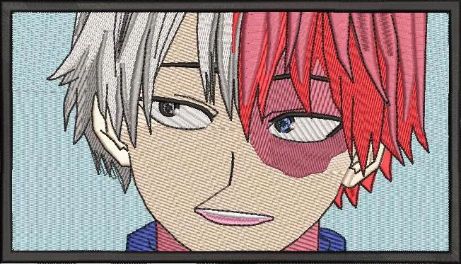 Alternative view of  Shoto Todoroki Portrait Embroidery 